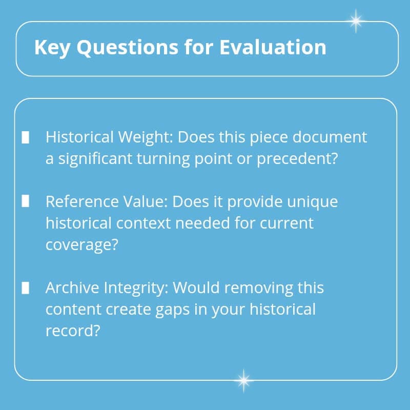 800 by 800 Infographic titled Key Questions for Evaluation