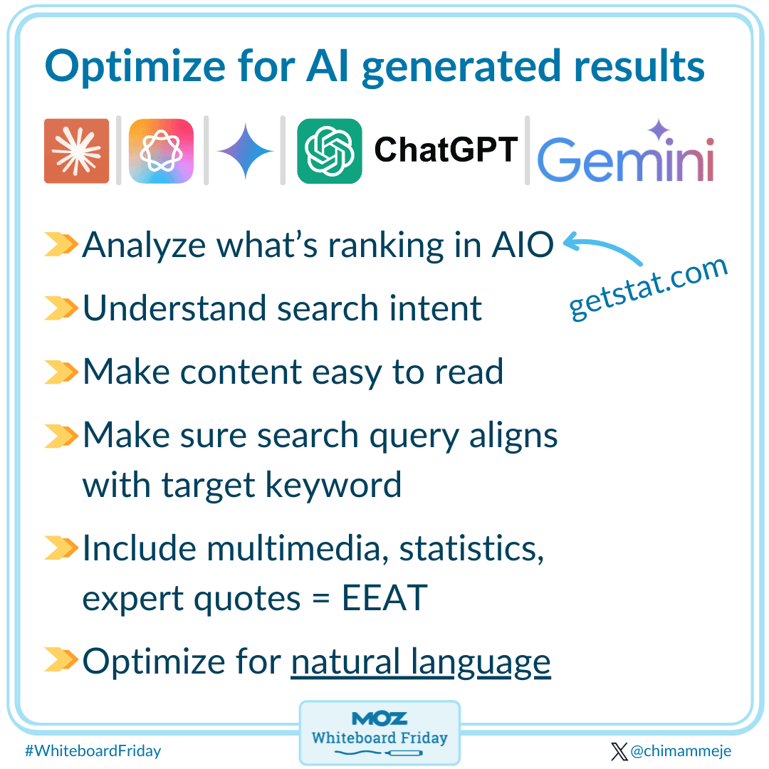 Optimize for AI-generated results using these tips.