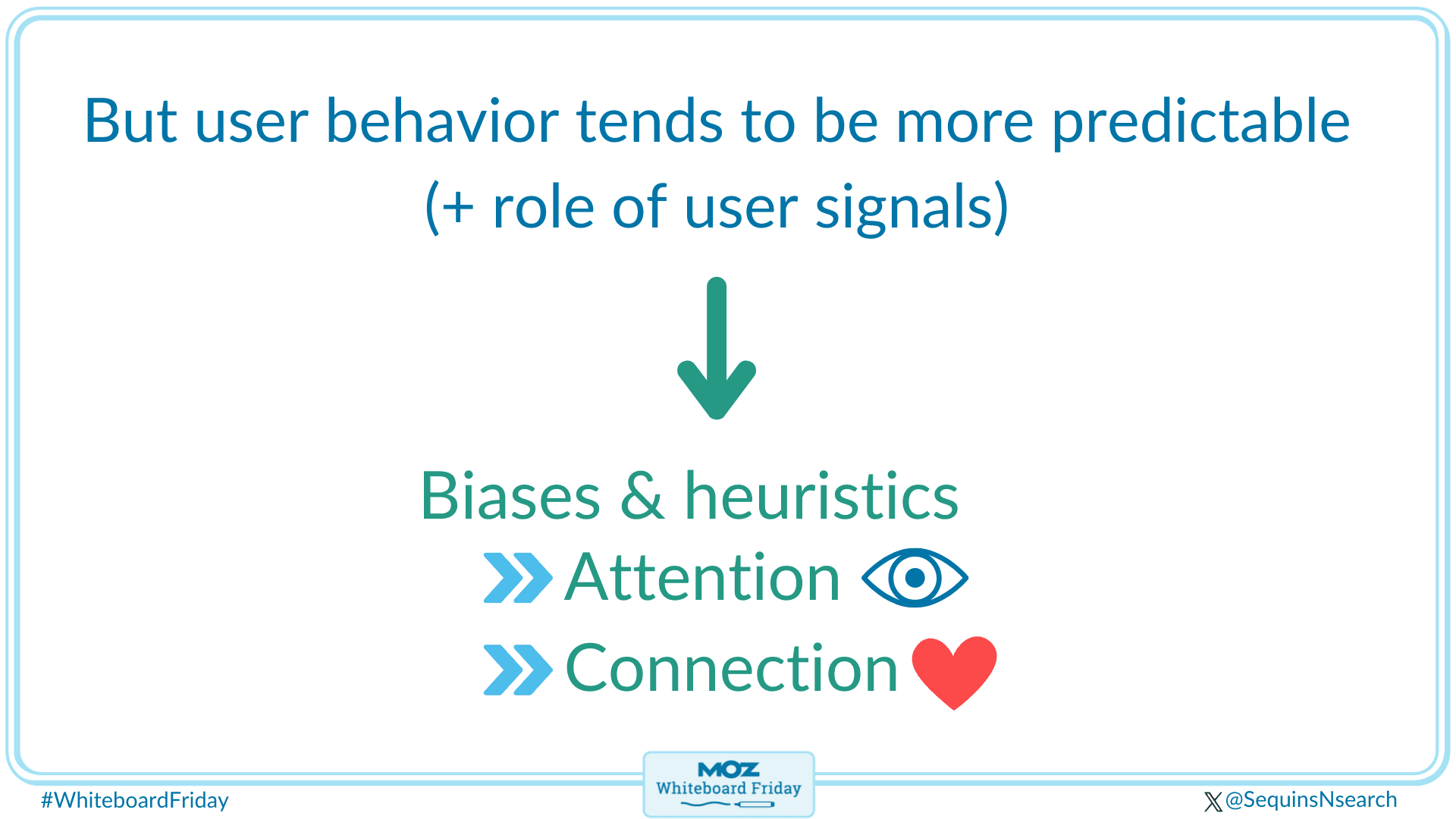 It's important to understand and master the dimensions of attention and connection.