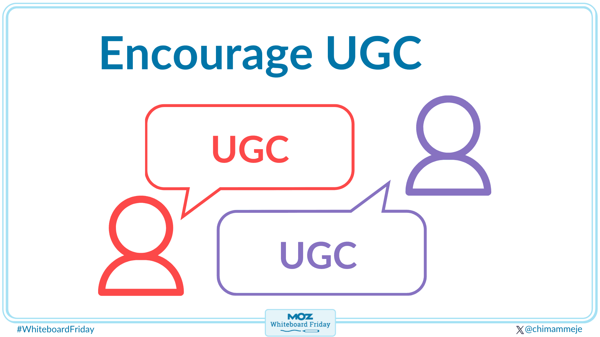 Encourage UGC from your audience.
